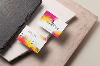 do professional and luxury business card, minimalist name card and identity card