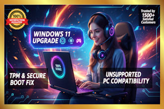 upgrade windows 10 to windows 11, tpm, secure boot fix, unsupported computer PC
