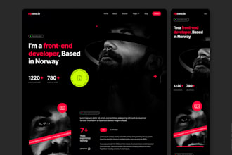 do figma website design and UI UX mockup