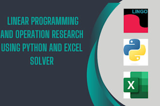 do linear programming and operation research using python and excel solver