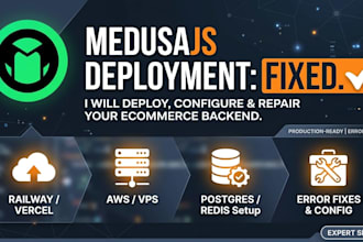 deploy medusa js ecommerce on vercel, railway, vps, aws, vm