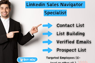 b2b lead generation, web research, contact list building