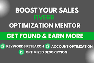 be your advanced fiverr freelancing coach and gigs optimization mentor