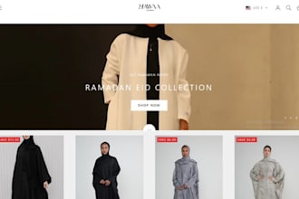 design abaya shopify store religious wear store hijab website clothing store