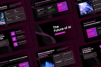 design startup presentation or investor pitch deck