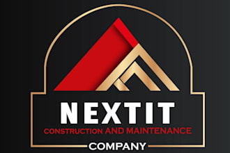 create construction, real estate, roofing logo