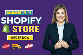 build shopify dropshipping store, shopify clothing store, fashion store, website