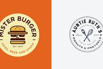creative  food, cafe, coffee catering restaurant logo design