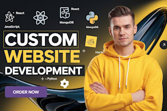 develop full stack website or rebuild website, backend frontend