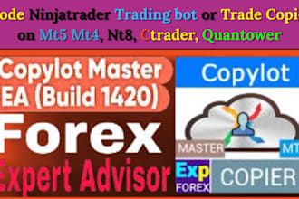code ninjatrader trading bot and trade copier on mt5 mt4, nt8 ctrader quantower