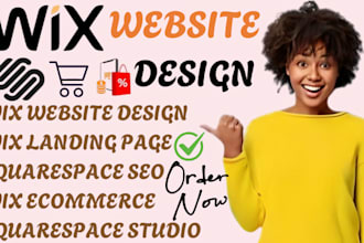 create responsive squarespace website design, wix website redesign, website seo
