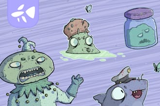 draw an original character illustration in my style
