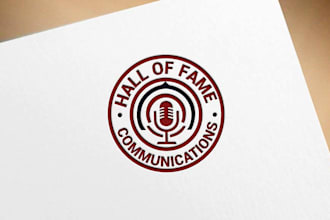 do professional custom media broadcasting communication logo