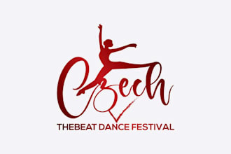 do professional dance festival logo design