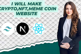 create your crypto coin, meme coin, nft website