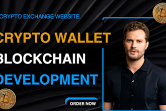 build custom crypto wallet app, crypto exchange website, wallet app development