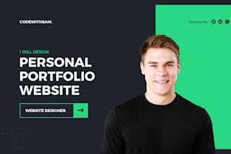 design a personal portfolio website or wordpress business site using elementor