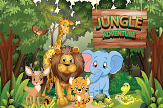 design children book illustrations, kids book and book cover