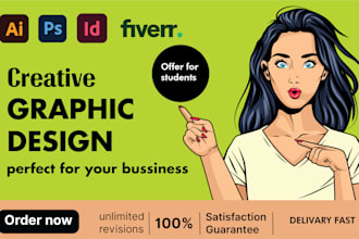 do adobe illustrator, photoshop and indesign editing, and logo artist