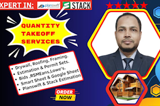 do construction estimate quantity takeoff by stack xactimate planswift