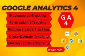 google analytics 4,  ecommerce tracking setup via  GTM