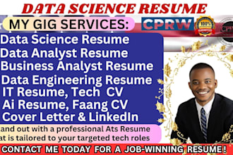 do data science resume, engineering resume data engineer resume, tech resume, cv