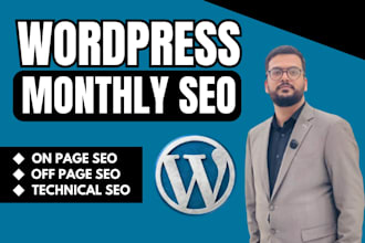 deliver professional wordpress monthly SEO services for your website