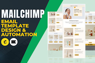 mailchimp email newsletter template design and automation