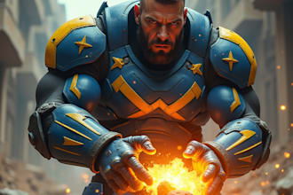 create custom images of characters, heroes, villains with midjourney ai