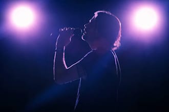 male vocalist, rock singer, pop punk vocals, edm lyrics and melody