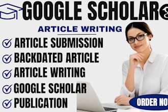 write and publish article in a peer reviewed index google scholar journal