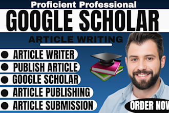 write and publish article in a google scholar indexed journal