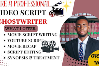 write a creative and best selling movie script, video script, youtube script
