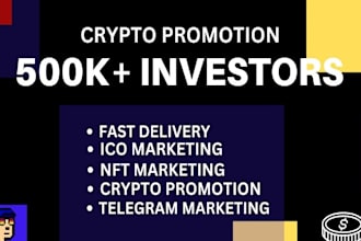 millions investors, crypto promotion solana, memecoin telegram promotion