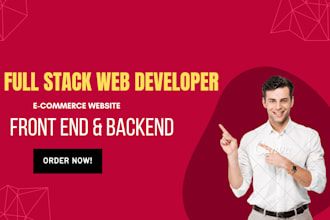build custom website development as a full stack web developer, website builder