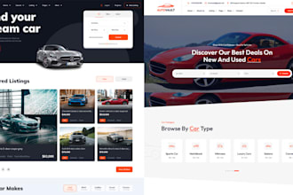 design professional car dealer, car mechanic, car showroom website