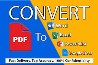 convert pdf to word, google docs, pdf to excel, powerpoint