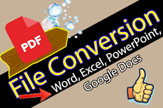 convert pdf to word, google docs, pdf to excel, powerpoint