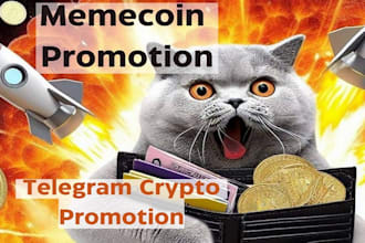 promote crypto telegram channel solana, memecoin to over 20m targeted investors