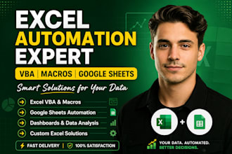 do microsoft excel vba, excel macros, dashboard and automation