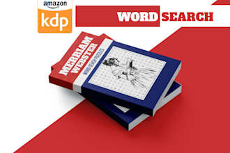 create a word search book in any niche for KDP