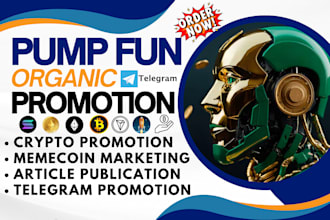 pump token solana memecoin pump fun promotion x telegram presale promotion