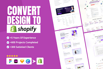 build shopify store or dropshipping ecommerce store