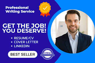 write, edit your CV, resume, cover letter and linkedin profile