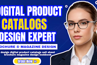 design digital product catalogs sell sheet brochure magazine design lookbook