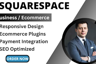 build squarespace website design website redesign landing page