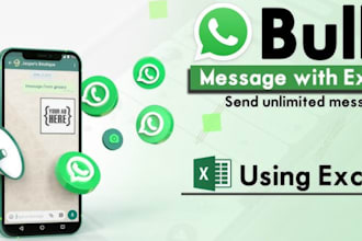 send 500 whatsapp bulk SMS message, bulk email,  text message whatsapp channel