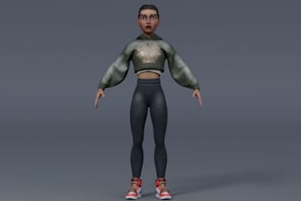 remodel character,stylized 3d,arr, rtfkt model,4k texture,rig for ue5,animate