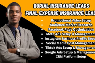 burial insurance leads final expense insurance leads facebook google ads video