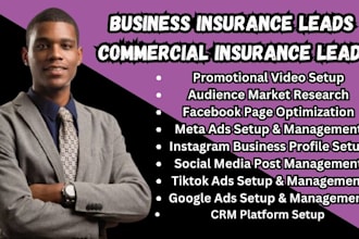 business insurance leads commercial insurance leads facebook ad google ads video